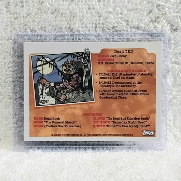 5/$20 Mint 2022 Topps Chrome GPK Dangling Dolly Card 196a!! - Picture 2 of 2